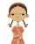 Grumpy Cartoon Girl V2 Vinyl Car Decal Sticker – Waterproof & UV-Resistant 