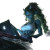 Dreamlike Oni Woman Vinyl Car Decal Sticker – Waterproof & UV-Resistant 