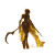Golden Staff Warrior Vinyl Car Decal Sticker – Waterproof & UV-Resistant 