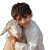 Boy Hugging Sheep Vinyl Car Decal Sticker – Waterproof & UV-Resistant 
