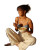 Woman Eating Salad V2 Vinyl Car Decal Sticker – Waterproof & UV-Resistant 