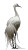 Elegant White Crane V2 Vinyl Car Decal Sticker – Waterproof & UV-Resistant 