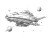 Minimalistic Spaceship V2 Vinyl Car Decal Sticker – Waterproof & UV-Resistant 