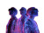 Digital Avatars Interacting Vinyl Car Decal Sticker – Waterproof & UV-Resistant 