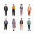 Minimalist Cartoon Characters Vinyl Car Decal Sticker – Waterproof & UV-Resistant 