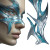 Futuristic Nature Mask Vinyl Car Decal Sticker – Waterproof & UV-Resistant 