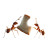 Ants Carrying Bread Vinyl Car Decal Sticker – Waterproof & UV-Resistant 