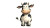 Friendly Cartoon Cow Vinyl Car Decal Sticker – Waterproof & UV-Resistant 
