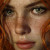 Fiery-Haired Portrait V3 Vinyl Car Decal Sticker – Waterproof & UV-Resistant 