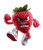 Angry Strawberry Character Vinyl Car Decal Sticker – Waterproof & UV-Resistant 