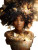 Floral Afro Goddess Vinyl Car Decal Sticker – Waterproof & UV-Resistant 