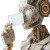 Golden Robotic Woman Vinyl Car Decal Sticker – Waterproof & UV-Resistant 