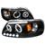 Dramatic Dual Halo Headlights for Ford F-150 | Clear Lens, Matte Black Housing
