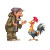 Man Vs Rooster Vinyl Car Decal Sticker – Waterproof & UV-Resistant 