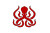 Red Octopus Logo Vinyl Car Decal Sticker – Waterproof & UV-Resistant 