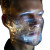 Futuristic Identity Mask Vinyl Car Decal Sticker – Waterproof & UV-Resistant 