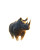 Black Rhinoceros Vinyl Car Decal Sticker – Waterproof & UV-Resistant 