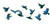 Blue Birds Flying Vinyl Car Decal Sticker – Waterproof & UV-Resistant 