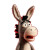 Mischievous Mini Donkey Vinyl Car Decal Sticker – Waterproof & UV-Resistant 