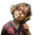 Little Girl With Flower Vinyl Car Decal Sticker – Waterproof & UV-Resistant 