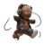 Cyberpunk Teddy Bear V5 Vinyl Car Decal Sticker – Waterproof & UV-Resistant 