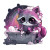 Pink Raccoon Sticker Vinyl Car Decal Sticker – Waterproof & UV-Resistant 3.4133333333333336"