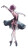 Cyberpunk Ballerina Skeleton Vinyl Car Decal Sticker – Waterproof & UV-Resistant 9.813333333333333"