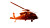 Flaming Helicopter Vinyl Car Decal Sticker – Waterproof & UV-Resistant 5.4