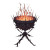 Gothic Fire Brazier Vinyl Car Decal Sticker – Waterproof & UV-Resistant 6.826666666666667"