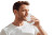 Man Drinking Water V3 Vinyl Car Decal Sticker – Waterproof & UV-Resistant 2.986666666666667"
