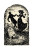 Death Dancing Victorian Vinyl Car Decal Sticker – Waterproof & UV-Resistant 8.96"