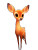 Cute Cartoon Deer Vinyl Car Decal Sticker – Waterproof & UV-Resistant 4.1066666666666665"