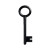 Modern Black Key Vinyl Car Decal Sticker – Waterproof & UV-Resistant 3.4133333333333336"