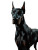 Vigilant Doberman Portrait Vinyl Car Decal Sticker – Waterproof & UV-Resistant 4.1066666666666665"