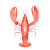 Red Upright Lobster Vinyl Car Decal Sticker – Waterproof & UV-Resistant 6.826666666666667"