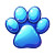 Blue Cat Paw Vinyl Car Decal Sticker – Waterproof & UV-Resistant 6.826666666666667"