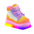 Rainbow Youth Sneaker Vinyl Car Decal Sticker – Waterproof & UV-Resistant 6.826666666666667"