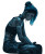 Tattooed Futuristic Girl Vinyl Car Decal Sticker – Waterproof & UV-Resistant 4.0"