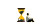 Meditative Hourglass Vinyl Car Decal Sticker – Waterproof & UV-Resistant 2.72"