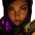 Golden-Eyed Cyberpunk Woman Vinyl Car Decal Sticker – Waterproof & UV-Resistant 6.826666666666667"