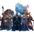 Fantasy Character Lineup V2 Vinyl Car Decal Sticker – Waterproof & UV-Resistant 3.4133333333333336"