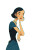 Art Deco Woman V11 Vinyl Car Decal Sticker – Waterproof & UV-Resistant 8.213333333333333"
