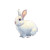 Elegant White Rabbit Vinyl Car Decal Sticker – Waterproof & UV-Resistant 6.826666666666667"