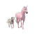 Pink Unicorn Beachwalk Vinyl Car Decal Sticker – Waterproof & UV-Resistant 3.4133333333333336"