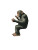 Chimpanzee Reading Newspaper Vinyl Car Decal Sticker – Waterproof & UV-Resistant 4.1066666666666665"