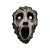 Screaming Petrified Mask Vinyl Car Decal Sticker – Waterproof & UV-Resistant 3.4133333333333336"