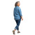 Hispanic Woman Walking Vinyl Car Decal Sticker – Waterproof & UV-Resistant 6.826666666666667"