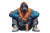 Gorilla Graffiti Artist Vinyl Car Decal Sticker – Waterproof & UV-Resistant 2.986666666666667"