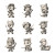 Cute Masked Characters Vinyl Car Decal Sticker – Waterproof & UV-Resistant 6.826666666666667"