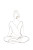 Yoga Lotus Pose V2 Vinyl Car Decal Sticker – Waterproof & UV-Resistant 8.96"